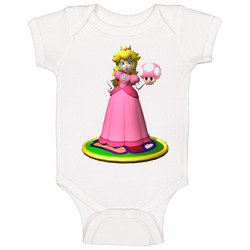 Princess Peach Super Mario Video Game Baby One Piece Princess Peach Super Mario Video Game Baby One Piece