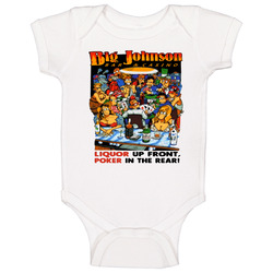 Big Johnson Liquor Up Front Poke Her In The Rear Baby One Piece Big Johnson Liquor Up Front Poke Her In The Rear Baby One Piece
