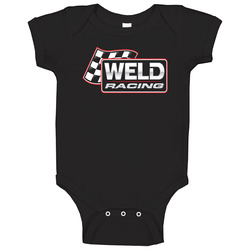 Weld Racing Wheels High Performance Drag Race Logo Baby One Piece