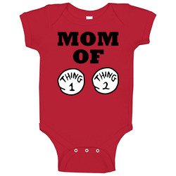 Mom Of Thing 1 And 2 Baby One Piece