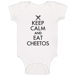 Keep Calm And Eat Cheetos Baby One Piece Keep Calm And Eat Cheetos Baby One Piece