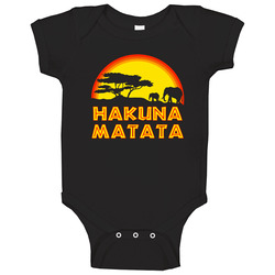 African Tree Hakuna Matata Baby One Piece African Tree Hakuna Matata Baby One Piece