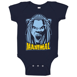 Manimal Kenneth Faried Denver Basketball Mile High Baby One Piece Manimal Kenneth Faried Denver Basketball Mile High Baby One Piece