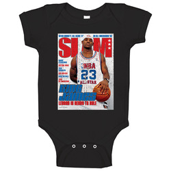 Slam Magazine Issue 71 Lebron James Popular Basketball Magazine Grunge Look Baby One Piece Slam Magazine Issue 71 Lebron James Popular Basketball Magazine Grunge Look Baby One Piece