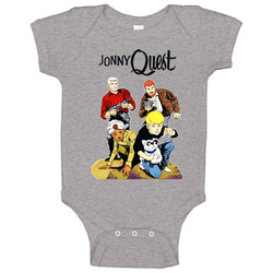 Jonny Quest Cool Retro Group Baby One Piece Jonny Quest Cool Retro Group Baby One Piece