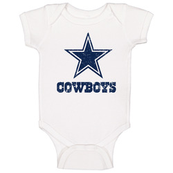Dallas Cowboys Distressed Baby One Piece Dallas Cowboys Distressed Baby One Piece