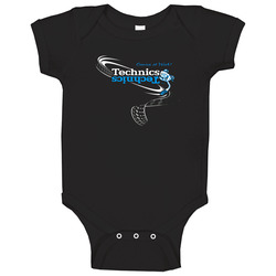 Technics Warped Baby One Piece Technics Warped Baby One Piece