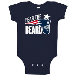 Fear The Beard Julian Edelman New England Football Fan Baby One Piece Fear The Beard Julian Edelman New England Football Fan Baby One Piece