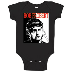 Bob Probert Wings Hockey Baby One Piece Bob Probert Wings Hockey Baby One Piece
