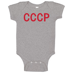 Cccp Red Ringer Baby One Piece Cccp Red Ringer Baby One Piece