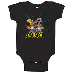 Animal Muppets Drummer Rock Baby One Piece Animal Muppets Drummer Rock Baby One Piece