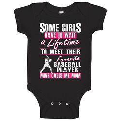 My Son is My Favorite Player Baseball Mom Shirt - Gift for Mom Baby One Piece My Son is My Favorite Player Baseball Mom Shirt - Gift for Mom Baby One Piece