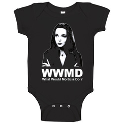 What Would Morticia Do Addams Family Baby One Piece