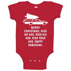 Kiss My Ass National Lampoon's Christmas Vacation Holiday Movie Quote Baby One Piece Kiss My Ass National Lampoon's Christmas Vacation Holiday Movie Quote Baby One Piece