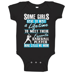 My Son is My Favorite Player Baseball Mom T Shirt - Gift for Mom Baby One Piece My Son is My Favorite Player Baseball Mom T Shirt - Gift for Mom Baby One Piece