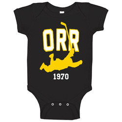 Bobby Orr 1970 Hockey Baby One Piece Bobby Orr 1970 Hockey Baby One Piece