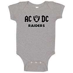 Raiders Ac Dc Baby One Piece