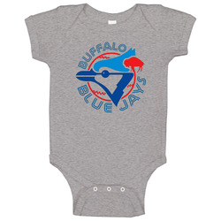 Buffalo Blue Jays Major League Baseball Team Toronto Blue Jays Bird Raglan Baby One Piece Buffalo Blue Jays Major League Baseball Team Toronto Blue Jays Bird Raglan Baby One Piece