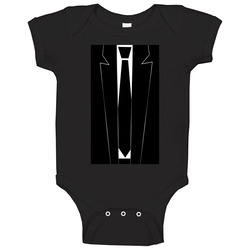 Black Tie Suit Funny Formal Parody Baby One Piece Black Tie Suit Funny Formal Parody Baby One Piece