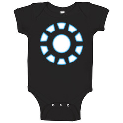 Iron Man Glowing Heart Comic Movie Baby One Piece Iron Man Glowing Heart Comic Movie Baby One Piece