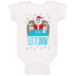 Walmart Let It Snow Snowman Ugly Sweater Parody Christmas Party Baby One Piece Walmart Let It Snow Snowman Ugly Sweater Parody Christmas Party Baby One Piece