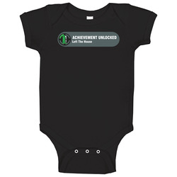 Achievement Unlocked Left The House Gaming Baby One Piece Achievement Unlocked Left The House Gaming Baby One Piece