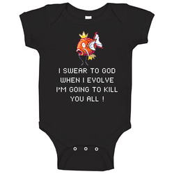 Pokemon Magikarp Evolution Funny Baby One Piece Pokemon Magikarp Evolution Funny Baby One Piece