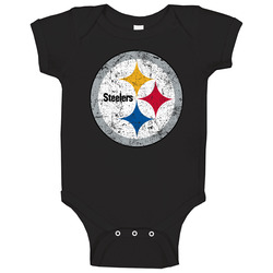Pittsburgh Steelers Distressed Baby One Piece Pittsburgh Steelers Distressed Baby One Piece