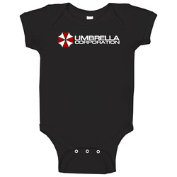 Umbrella Corporation Black Zombie Baby One Piece Umbrella Corporation Black Zombie Baby One Piece