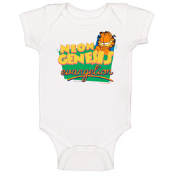 Neon Genesis Garfield Parody Meme Gift Baby One Piece Neon Genesis Garfield Parody Meme Gift Baby One Piece
