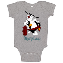 Deputy Dawg Hydrant Cartoon Baby One Piece