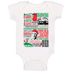 National Lampoon's Christmas Vacation Movie Quote Mashup Baby One Piece National Lampoon's Christmas Vacation Movie Quote Mashup Baby One Piece