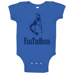 Fear The Beard Okc Thunder James Harden Cool Baby One Piece Fear The Beard Okc Thunder James Harden Cool Baby One Piece