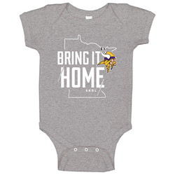 Minnesota Vikings Skol Nfc Championship Bring It Home Baby One Piece Minnesota Vikings Skol Nfc Championship Bring It Home Baby One Piece