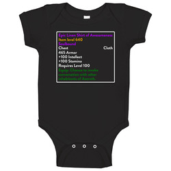 Epic Linen Shirt of Awesomeness 3 Baby One Piece Epic Linen Shirt of Awesomeness 3 Baby One Piece