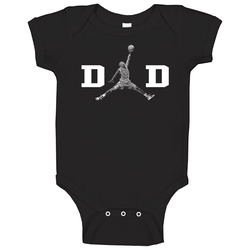 Dad Jumpman Michael Jordan The Last Dance Basketball Father's Day Gift Idea Baby One Piece Dad Jumpman Michael Jordan The Last Dance Basketball Father's Day Gift Idea Baby One Piece