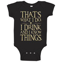 Drink Men Black Baby One Piece Drink Men Black Baby One Piece