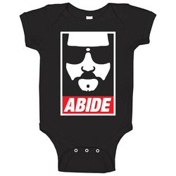 Abide The Dude The Big Lebowski Movie Baby One Piece Abide The Dude The Big Lebowski Movie Baby One Piece