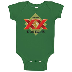 Dos Equis Beer Light Grunge Style Men's Drinking Baby One Piece Dos Equis Beer Light Grunge Style Men's Drinking Baby One Piece