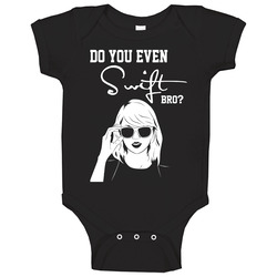 Do You Even Swift Bro? Black Baby One Piece