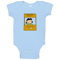 The Doctor Is In Peanuts Lucy Baby One Piece The Doctor Is In Peanuts Lucy Baby One Piece