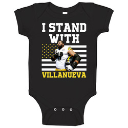 I Stand With Alejandro Villanueva Pittsburgh Football Usa Anthem Baby One Piece I Stand With Alejandro Villanueva Pittsburgh Football Usa Anthem Baby One Piece