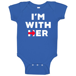 I'm With Her Hillary Clinton Presidential Elections Dnc Baby One Piece I'm With Her Hillary Clinton Presidential Elections Dnc Baby One Piece