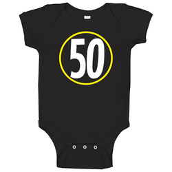 Ryan Shazier Pittsburgh Steelers 50 Shalieve Football Apparel Baby One Piece Ryan Shazier Pittsburgh Steelers 50 Shalieve Football Apparel Baby One Piece