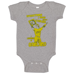 Everything I Know About Stealing I Learned In Oakland Baseball Baby One Piece Everything I Know About Stealing I Learned In Oakland Baseball Baby One Piece