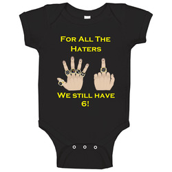 Steelers Football Fan T-,6 Rings Baby One Piece Steelers Football Fan T-,6 Rings Baby One Piece