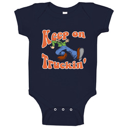 Keep On Truckin Retro Baby One Piece