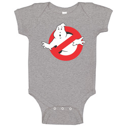 Ghostbusters 80s Logo Ringer Baby One Piece Ghostbusters 80s Logo Ringer Baby One Piece