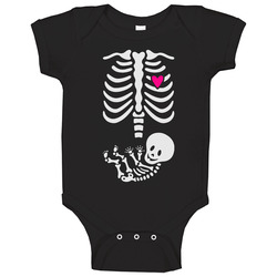 Skeleton Baby Maternity Halloween Funny Pregnant Baby One Piece Skeleton Baby Maternity Halloween Funny Pregnant Baby One Piece