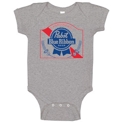 Pabst Blue Ribbon Beer Baby One Piece